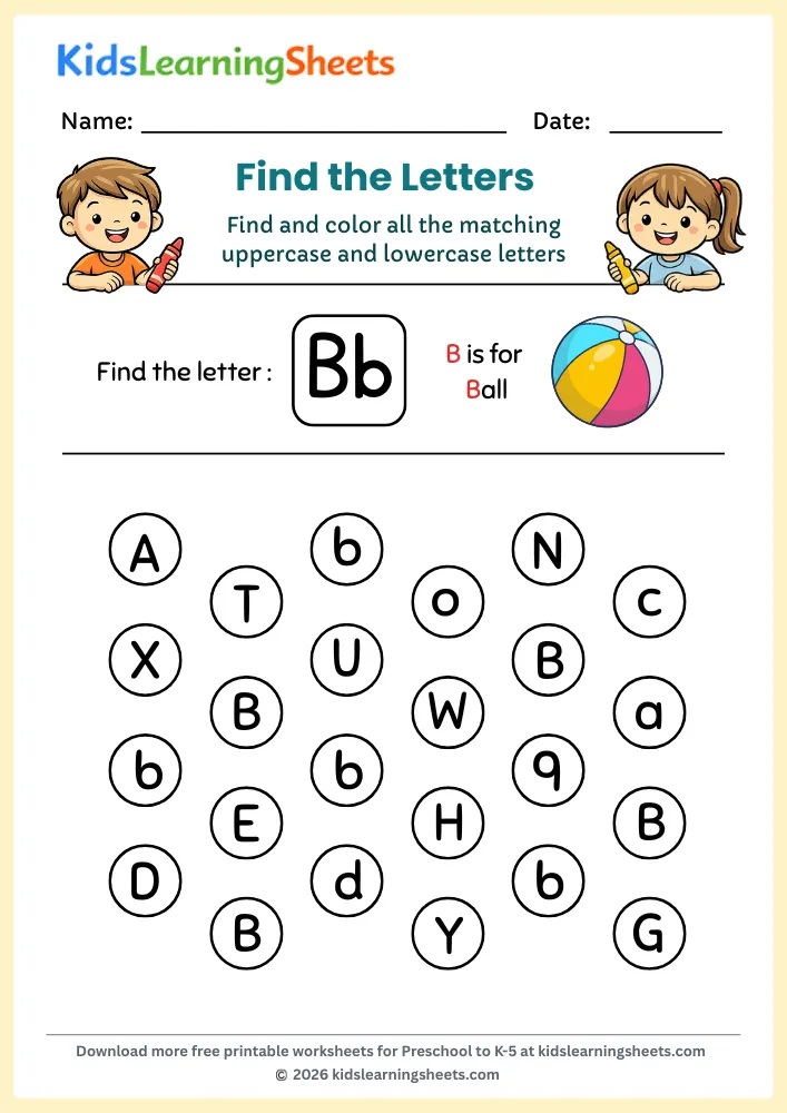 find letter b